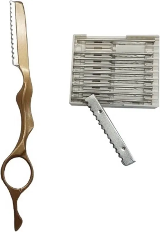Feather Styling Scheermes - Inclusief 10 Premium Feather Mesjes + 10 Extra Gratis