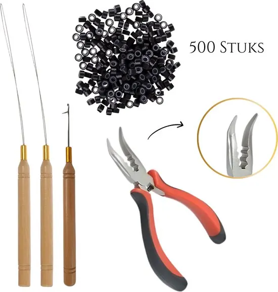 Thef - Startset voor Microring Extensions - 500 Microringen - 2x Micro